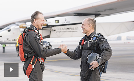 video André Borschberg and Bertrand Piccard