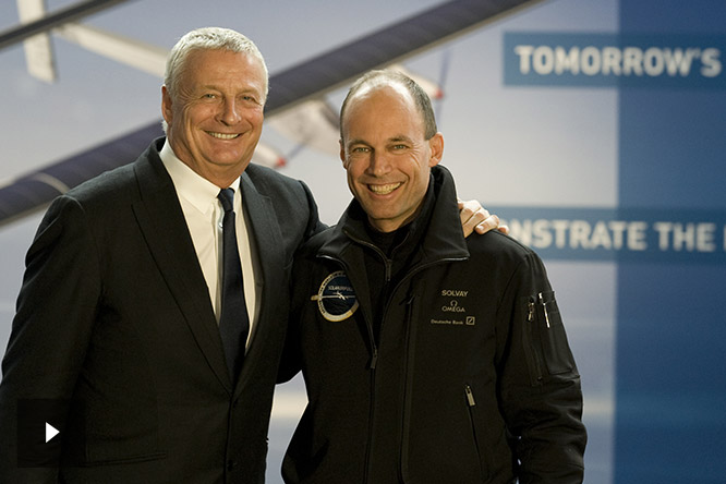 video Christian Courtin-Clarins and Bertrand Piccard.